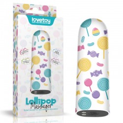Компактный вибратор с принтом Rechargeable Lollipop Massager по оптовой цене