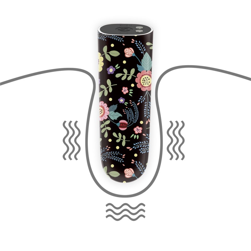 Компактный вибратор с принтом Rechargeable Diana Massager. Артикул: IXI61018