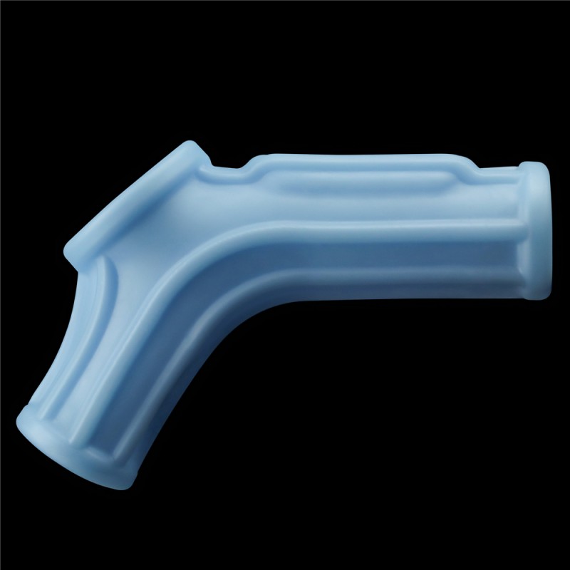 Насадка на пенис Vibrating Ridge Knights Ring with Scrotum Sleeve Blue. Артикул: IXI61026