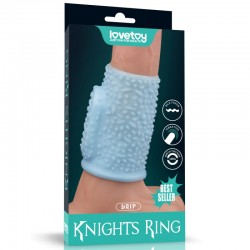    Vibrating Drip Knights Ring Blue