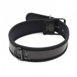 Neoprene adjustable collar black Puppy Collar