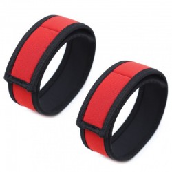 Neoprene Red Puppy Play Armbands