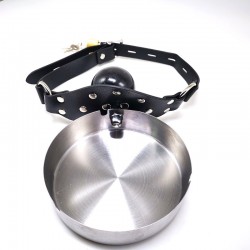 Slave Dog Basin Ashtray + Asphyxia Gag   