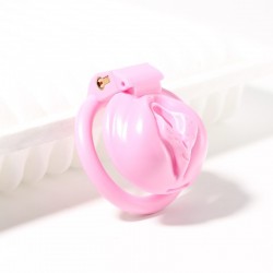 New Pink Vulva Male Chastity Devices Large по оптовой цене