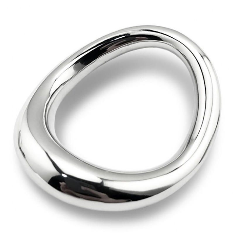 Стальное эрекционное кольцо на головку пениса Curved Penis Ring Medium. Артикул: IXI61074