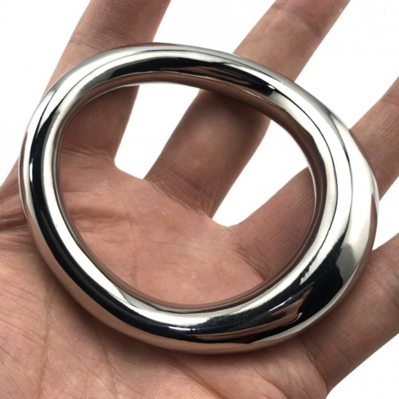 Стальное эрекционное кольцо на головку пениса Curved Penis Ring Medium. Артикул: IXI61074