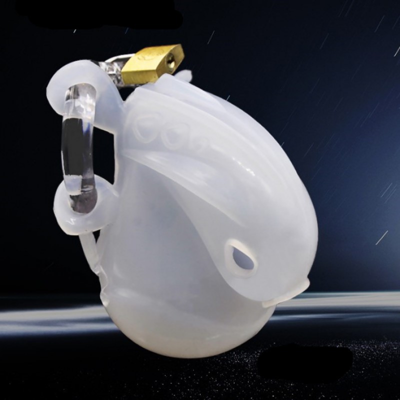 new all inclusive silicone chastity device adjustable ring Clear. Артикул: IXI61094