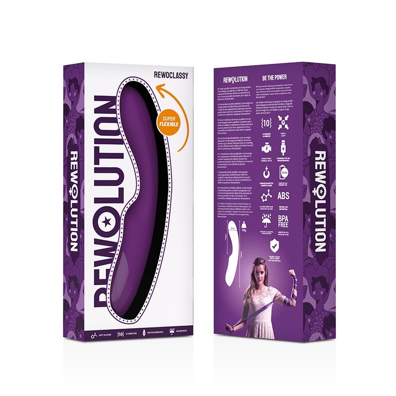 Вибратор для точки-G фиолетовый Rewolution Rewoclassy Flexible Vibrator. Артикул: IXI61169