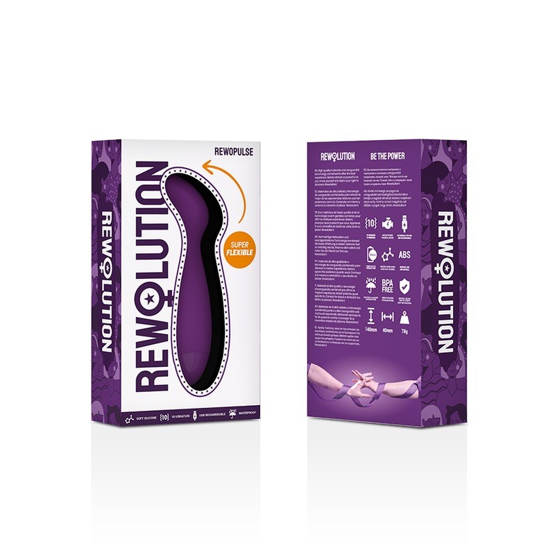 Стимулятор точки-G фиолетовый Rewolution Rewopulse Flexible Vibrator. Артикул: IXI61170