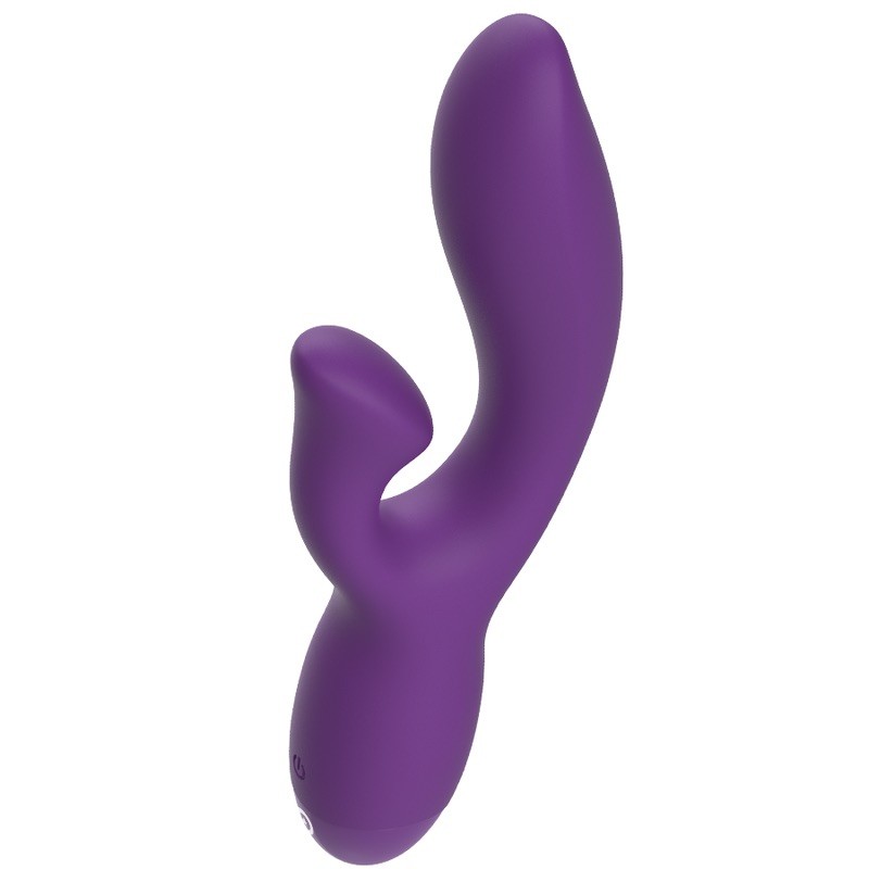 Двойной вибратор фиолетовый Rewolution Rewofun Flexible Rabbit Vibrator. Артикул: IXI61171