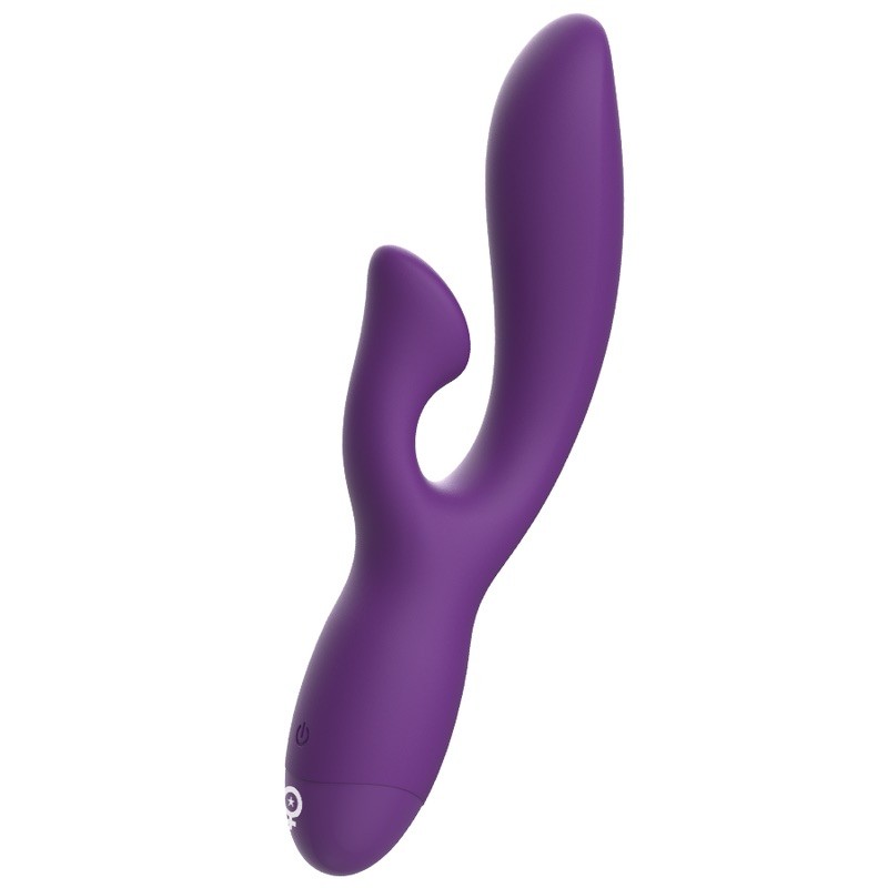 Двойной вибратор фиолетовый Rewolution Rewofun Flexible Rabbit Vibrator. Артикул: IXI61171