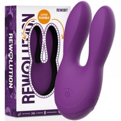 Vibrator double stimulation purple Rewolution Rewobit Flexible Stimulator