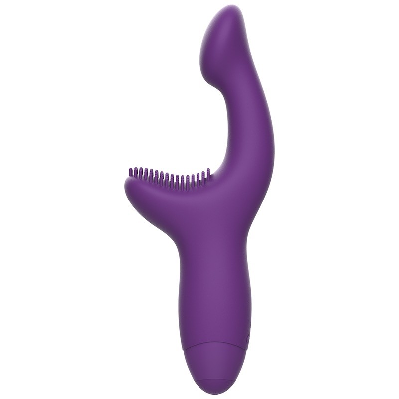 Вибратор двойной стимуляции фиолетовый Rewolution Rewokiss Vibrating. Артикул: IXI61173