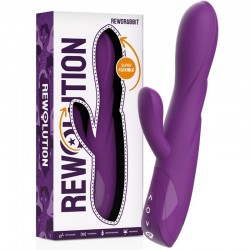 Flexible double vibrator purple Rewolution Reworabbit