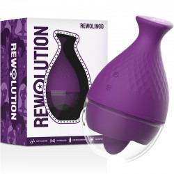 Vibrating clitoral stimulator purple Rewolution Rewolingo Tongue