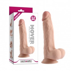 Scrotum Dildo with Suction Cup Sliding Skin Dual layer Dick 8.6