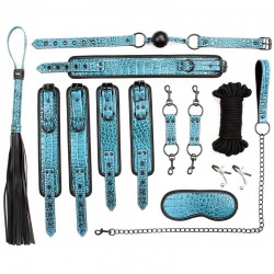      Blue Bondage Kit 8 Pieces