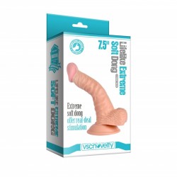 Suction Cup Dildo Lifelike Extreme Soft Dong 7.5