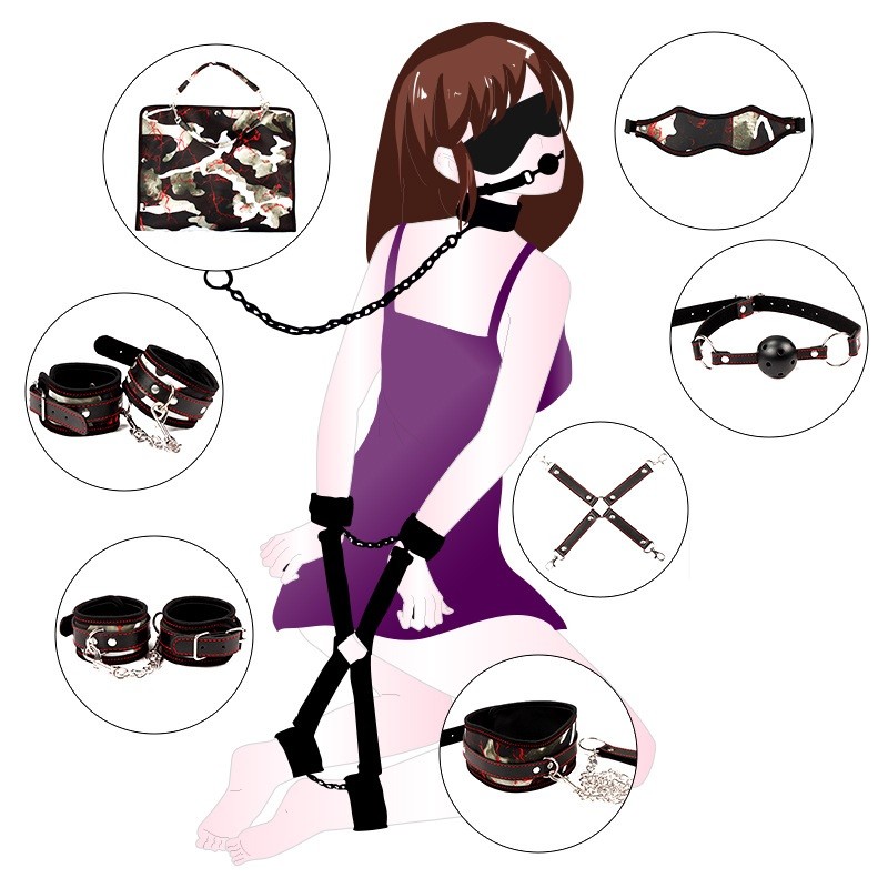 Big Army BDSM Accessory Set Camo Bondage Kit 7 Pieces. Артикул: IXI61251