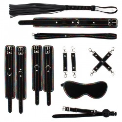 Set of bdsm accessories Rainbow Lines Bondage Kit 7 Pieces