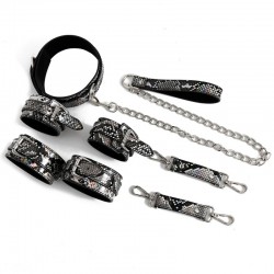    Snaker Bondage Kit 3 Pieces Silver