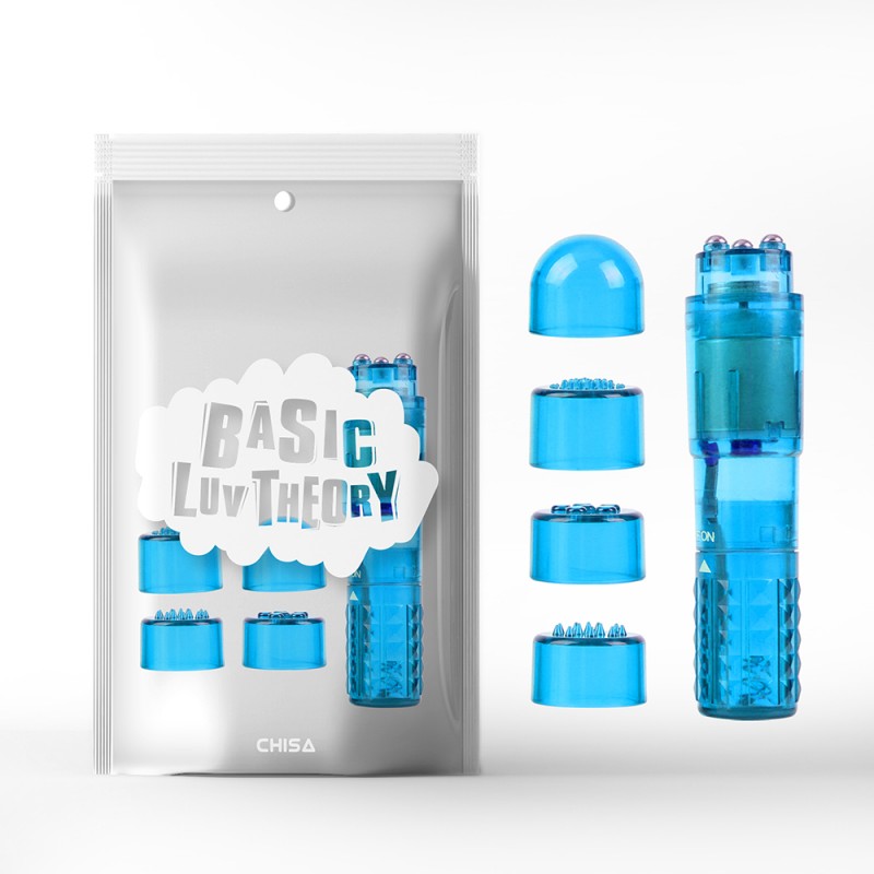 Голубой вибростимулятор пластиковый The Ultimate Mini Massager. Артикул: IXI61273