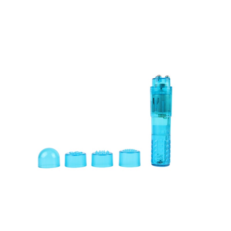 Голубой вибростимулятор пластиковый The Ultimate Mini Massager. Артикул: IXI61273