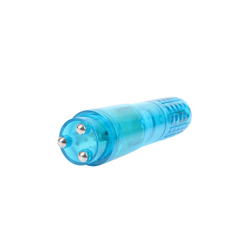 Голубой вибростимулятор пластиковый The Ultimate Mini Massager. Артикул: IXI61273