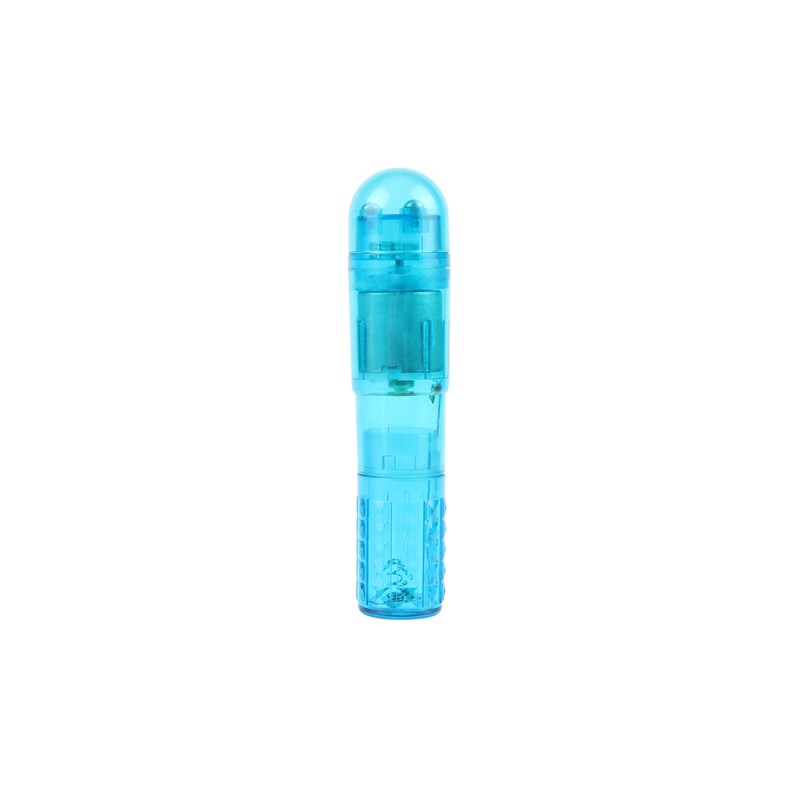 Голубой вибростимулятор пластиковый The Ultimate Mini Massager. Артикул: IXI61273