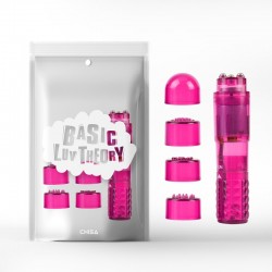 Розовый вибростимулятор пластиковый The Ultimate Mini Massager по оптовой цене