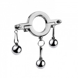 Кольцо утяжелитель для мошонки с шариками Cock Ring With Weight Ball