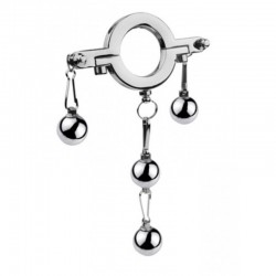 Metal toy lock fine ring phallus ring weight ball