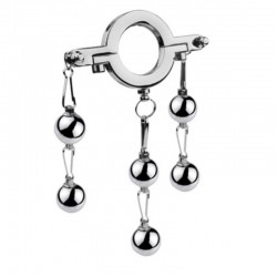 Metal toy lock fine ring phallus ring weight ball