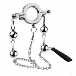 Кольцо утяжелитель для мошонки с поводком Cock Ring With Weight Ball по оптовой цене