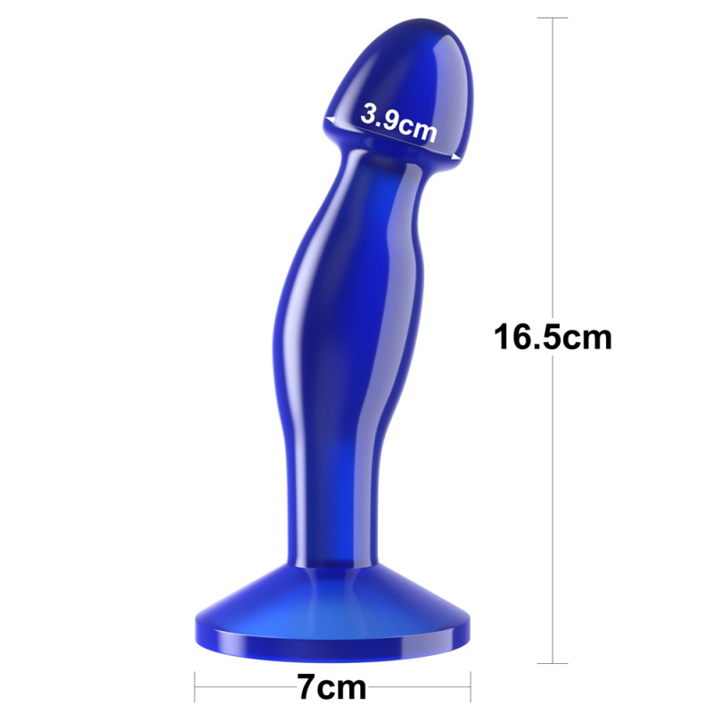 Анальная пробка синяя Flawless Clear Prostate Plug 6.5. Артикул: IXI61302
