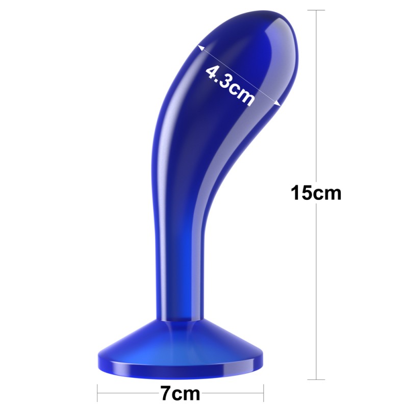 Анальная пробка синяя Flawless Clear Prostate Plug 6.0. Артикул: IXI61303