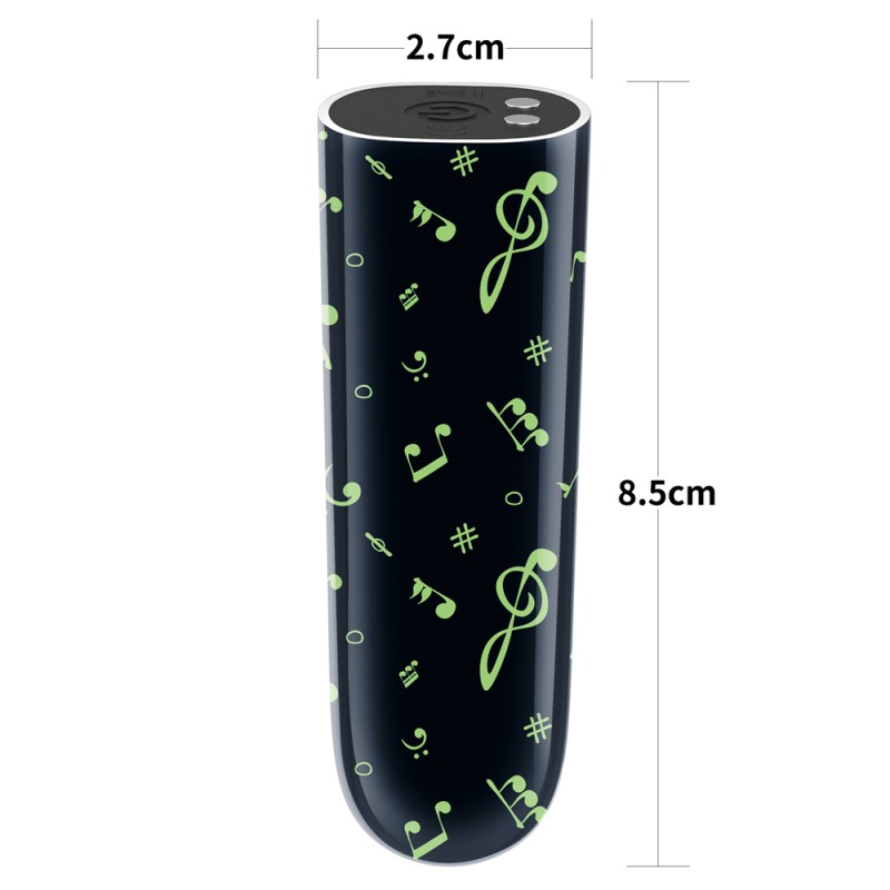 Компактный вибратор светящийся Rechargeable Glow-in-the-dark Music Massager. Артикул: IXI61317