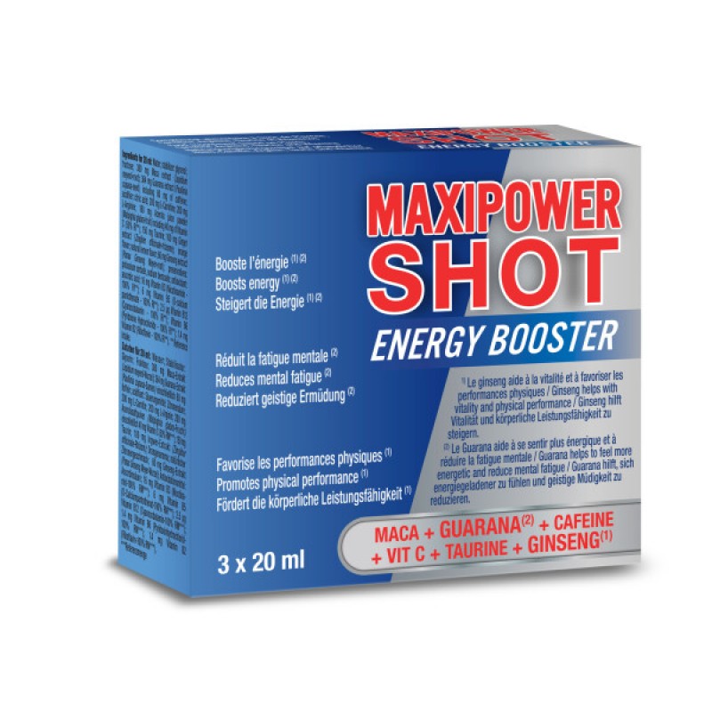 Препарат повышающий физическую выносливость MaxiPower Shot, 60мл. Артикул: IXI61401