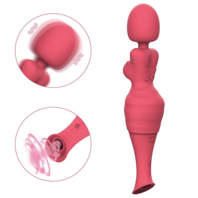 Вибратор в форме силуэта женщины Venus De Milo Red. Артикул: IXI61449