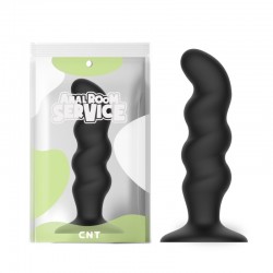 Black Butt Plug Wavy Anal Plug No.2