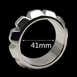 Stainless Steel Cock Ring with gearwheel Small   