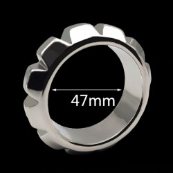 Stainless Steel Cock Ring with gearwheel Large по оптовой цене