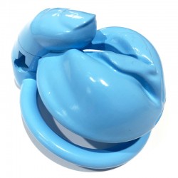     Excited Finger Caress Chastity Device Blue   