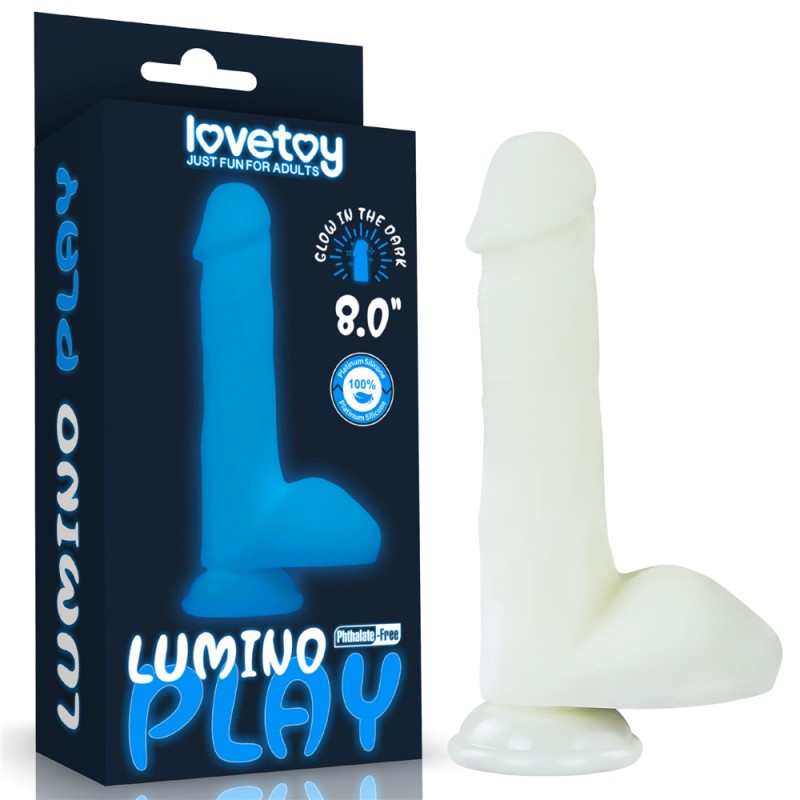 Фаллоимитатор светящийся Lumino Play Silicone Dildo 8.0. Артикул: IXI61511