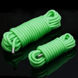 Rope smooth fluorescent luminous green Glow In The Dark Rope, 10 meters