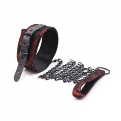      Red Bondage Neck Collar