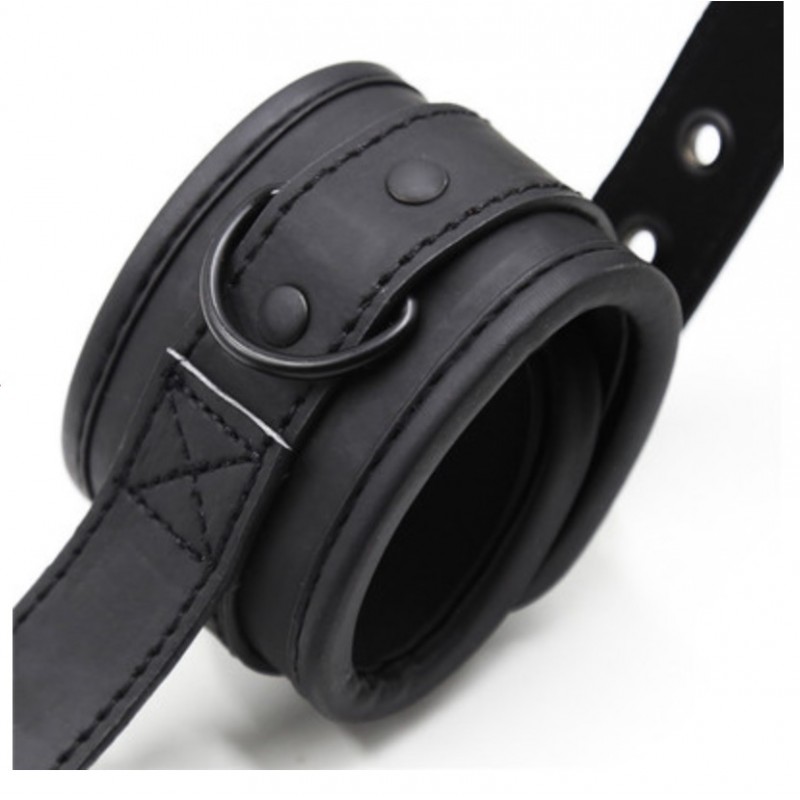 Регулируемые наручники с ручкой для партнера Bondage Handcuffs. Артикул: IXI61546