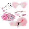 Набор для сексуальных игр Sexy Cat Ears Fox Tail Cosplay Sex Party Accessories Pink Набор для сексуальных игр Sexy Cat Ears Fox Tail Cosplay Sex Party Accessories Pink