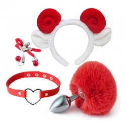 Set of accessories for adult games Red Lamb Set