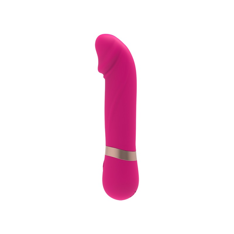 Перезаряжаемый розовый мультискоростной вибратор Dildo Vibe. Артикул: IXI61603
